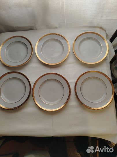 Тарелки лфз Позолота СССР