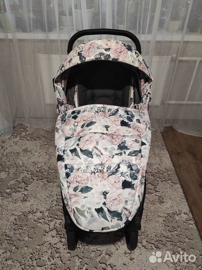 Коляска 2 в 1 Bebetto Nitello flowers