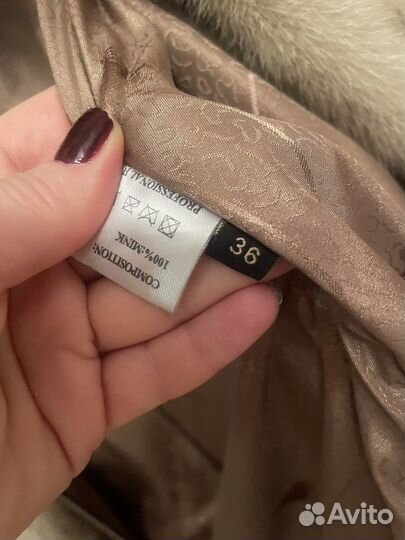 Шуба норковая (италия) 36 ращмер