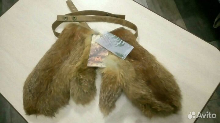 Варежки из натур меха лиса