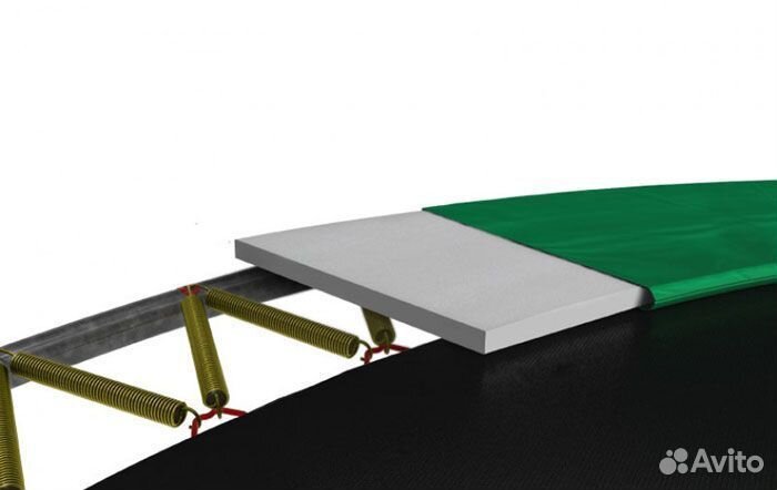 Батут Berg Champion Regular 430 Green с сеткой Del