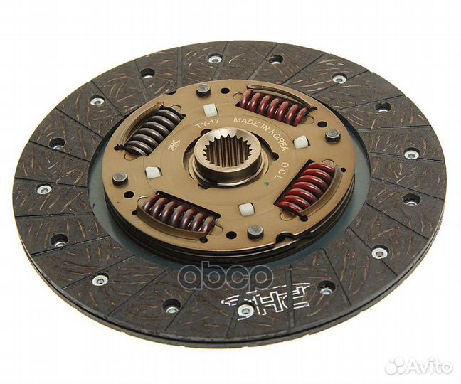 Диск сцепления toyota 1/3ZZ/1NZ/4/5/7A/5E TY-17