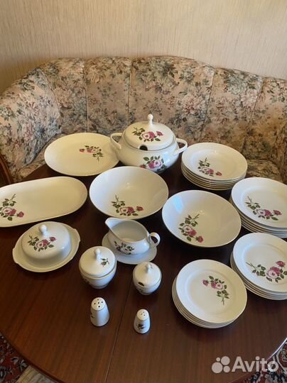 Сервиз столовый роза гдр Kahla