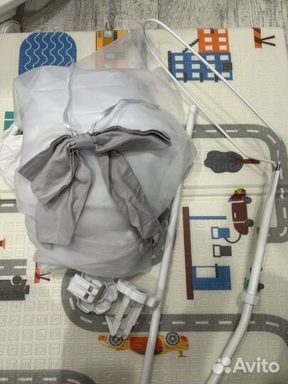 Балдахин с держателем для детской кроватки