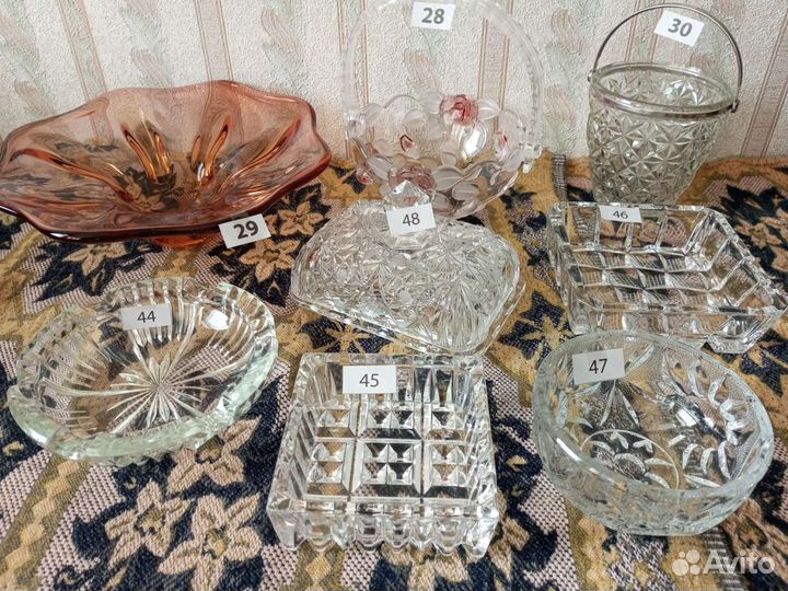 Посуда хрусталь, стекло, СССР