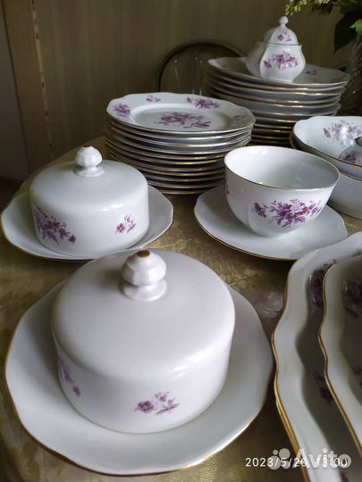 Сервиз столовый 12 персон Чехословакия