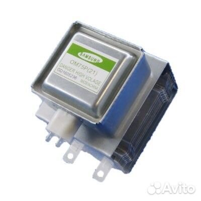 Магнетрон для свч samsung OM75P-21(31) 1000W 6 пла