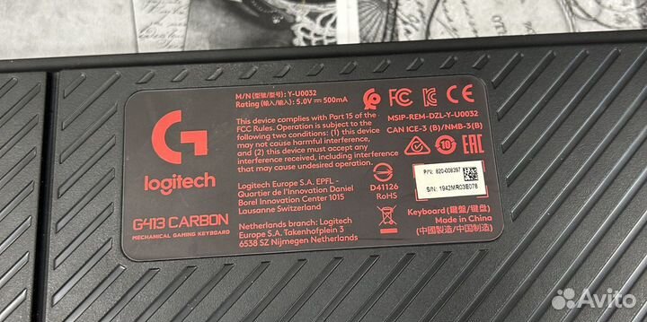 Игровая клавиатура Logitech G413