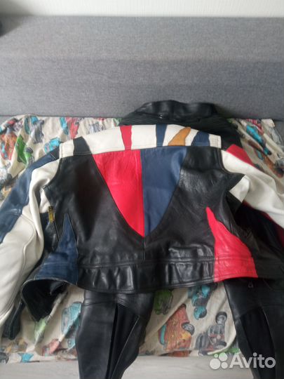 Кожаный комбинезон/ Мотоциклетный/ Раздельный