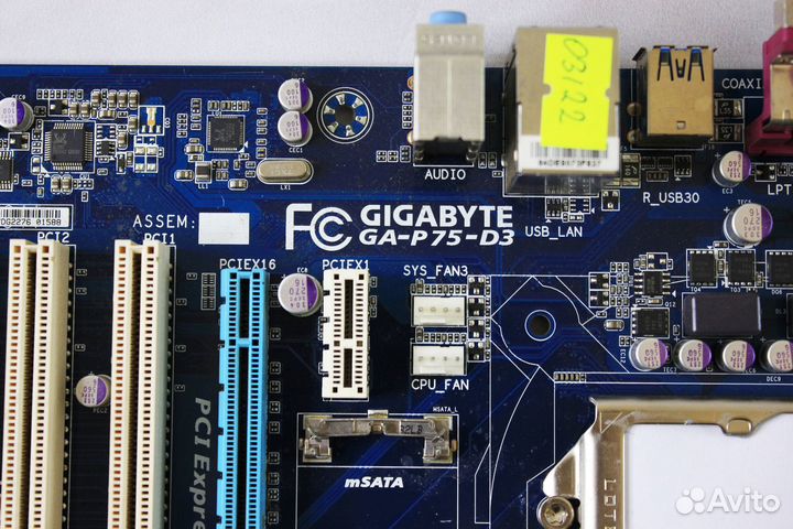 Материнская плата 1155 Gigabyte GA-P75-D3