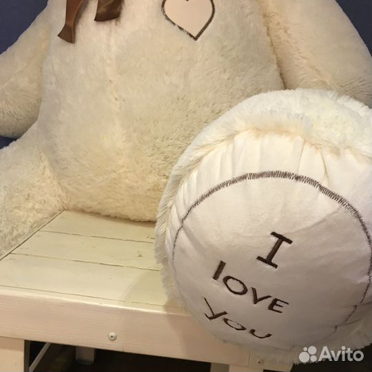 Плюшевый мишка 190см «Феликс» (Белый)