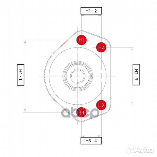 Cbt-30 опора шаровая перед прав лев CTR 2176