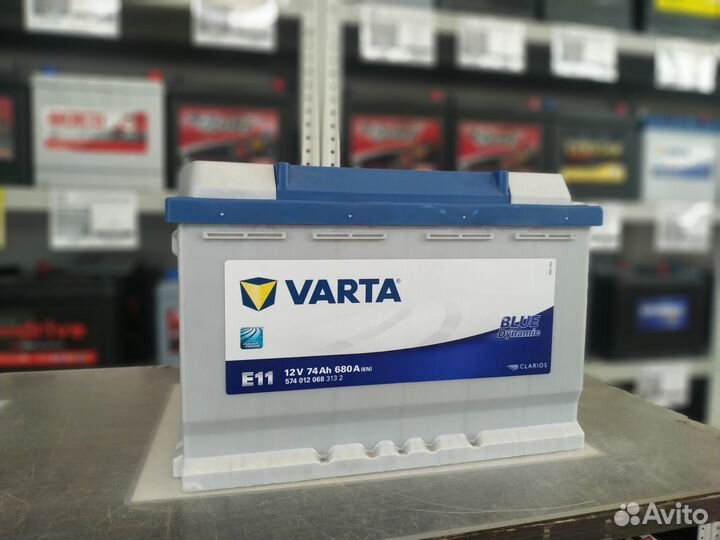 Аккумулятор varta BD 6ст-74 Ач обр. пол. (L3)