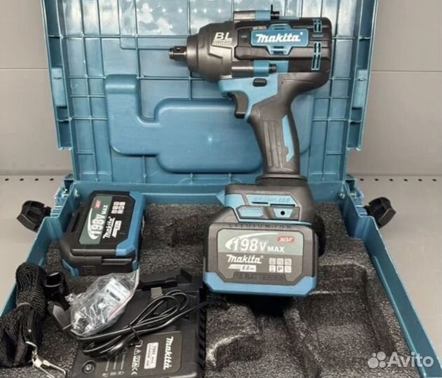 Мощный гайковёрт аккумуляторный makita 1500nm