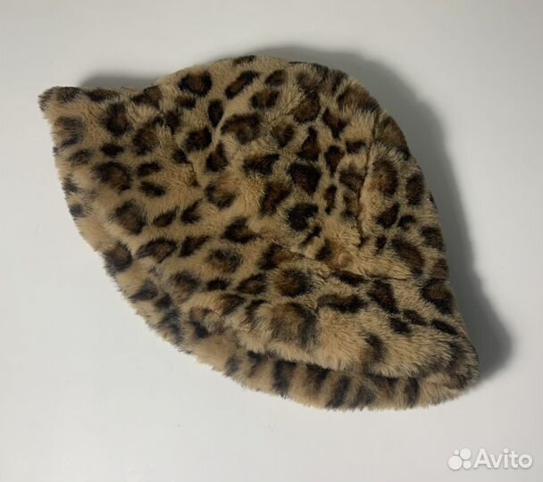 Меховая леопардовая панама