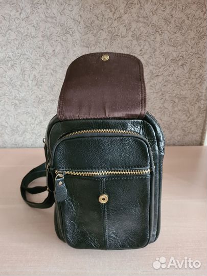 Сумка рюкзак кожаная