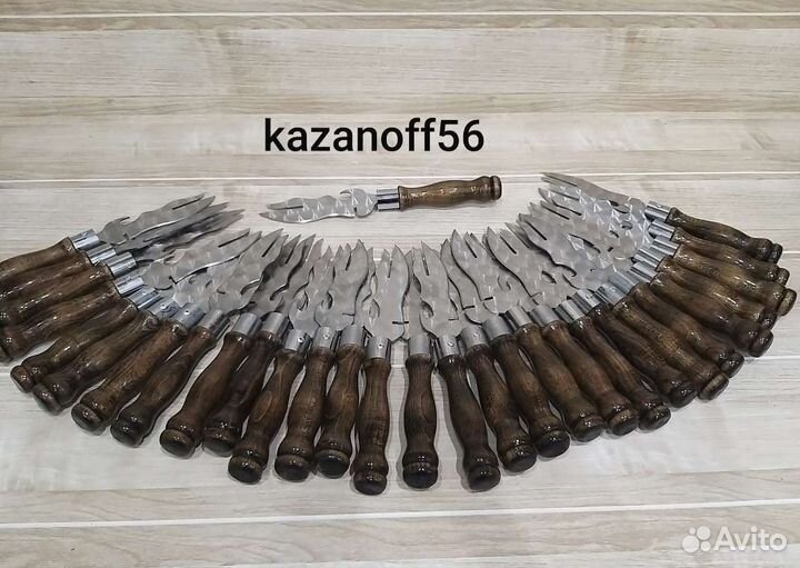 Вилка - нож для шашлыка / нож