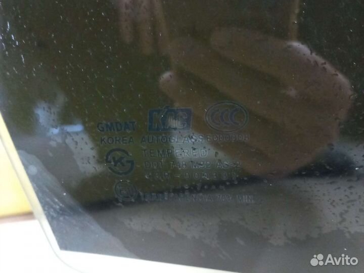 Стекло заднее правое Шевроле Авео Т250