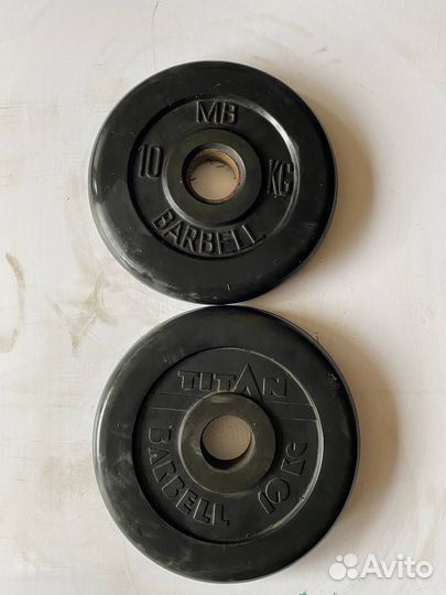 Блины для штанги обрезиненные