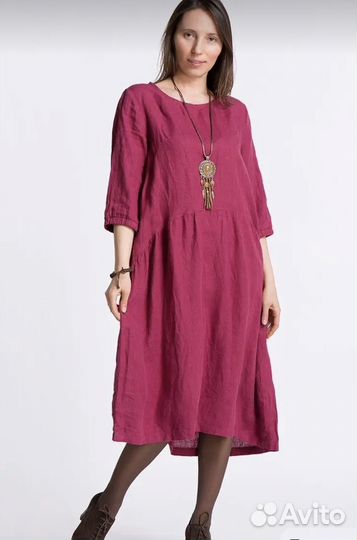 Платье лен 46,48,50 разм