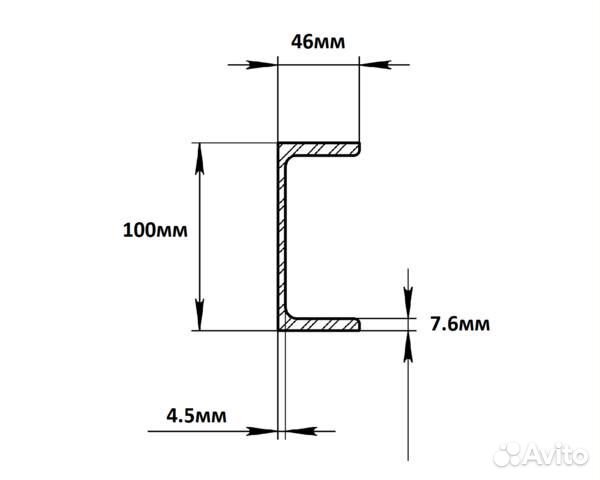 Швеллер 10 П