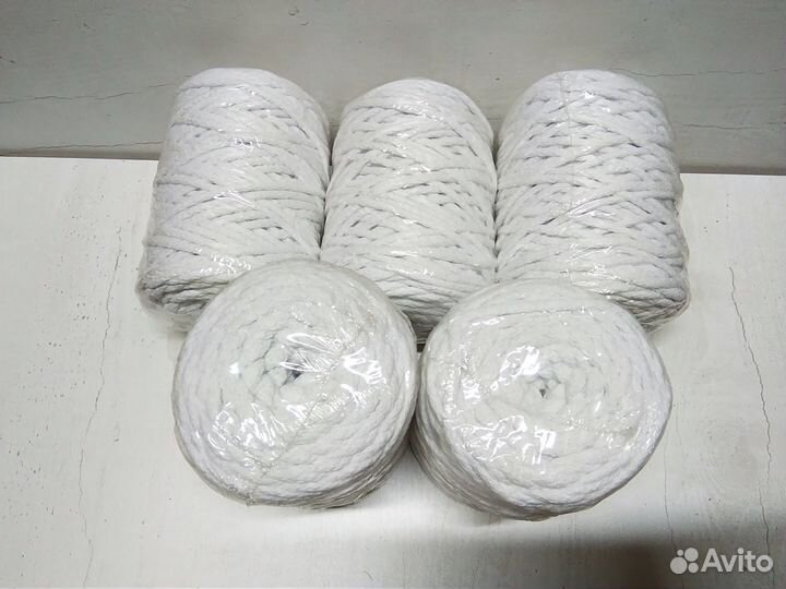 Шнур хлопковый 5мм без сердечника