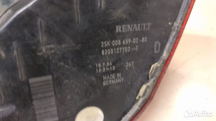 Фонарь (задний) Renault Scenic, 2004