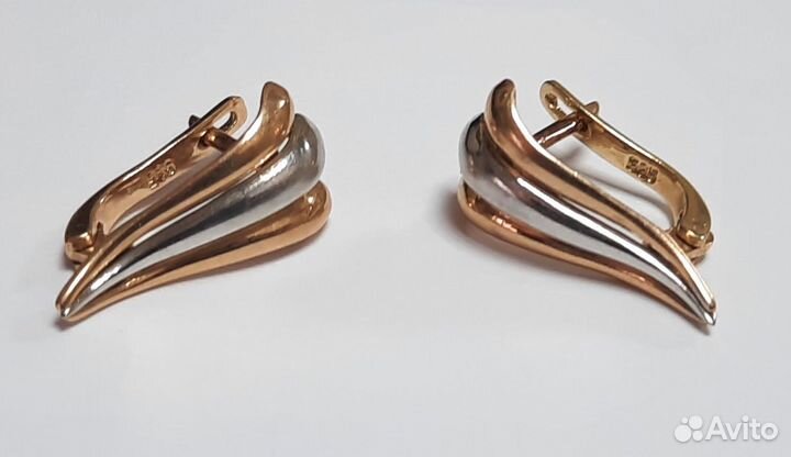 Серьги золото 585 пр. вес 4,2гр
