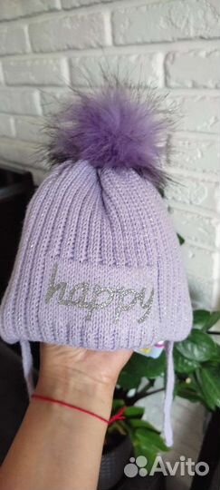 Шапочки демисен для девочек,акрил