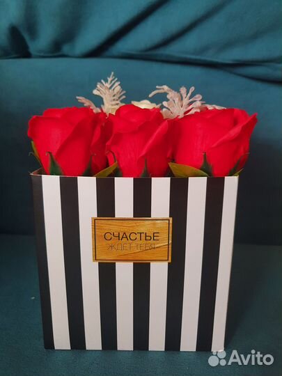 Букеты из мыльных роз