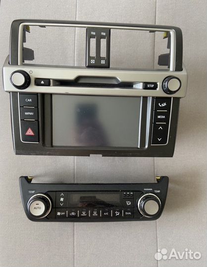 Комплект магнитола+блок климата Toyota LC Prado150