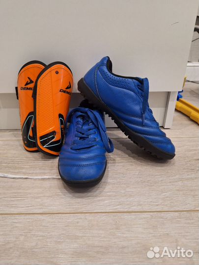 Бутсы футзалки+ щитки
