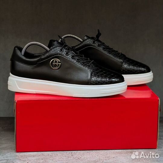 Кеды мужские кожанные