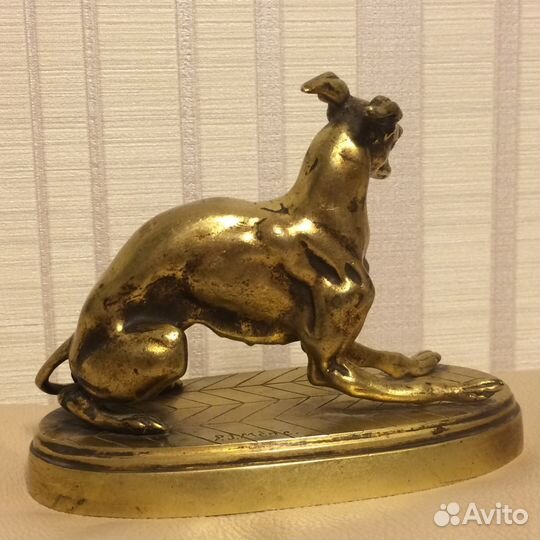 Бронзовая статуэтка собаки P. J. Mene 19 век Обмен