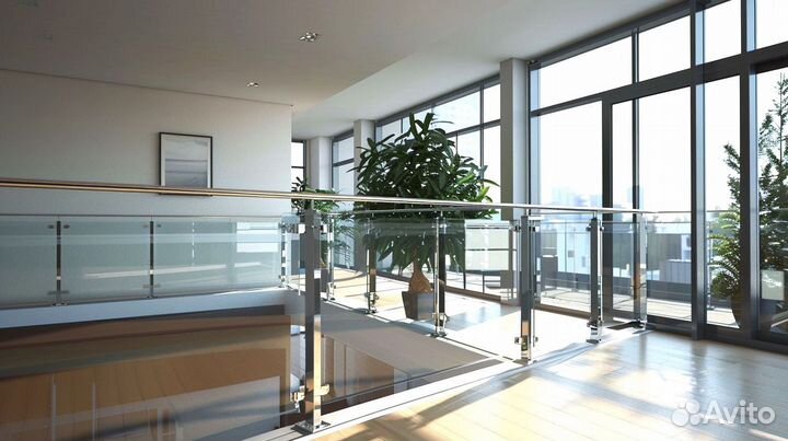 Стеклянные ограждения триплекс