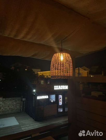 Абажур плетеный