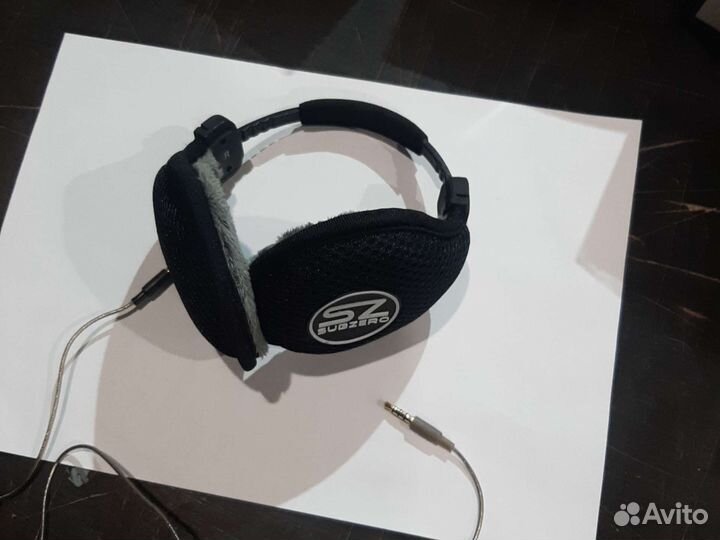 Наушники теплые с микрофоном новые
