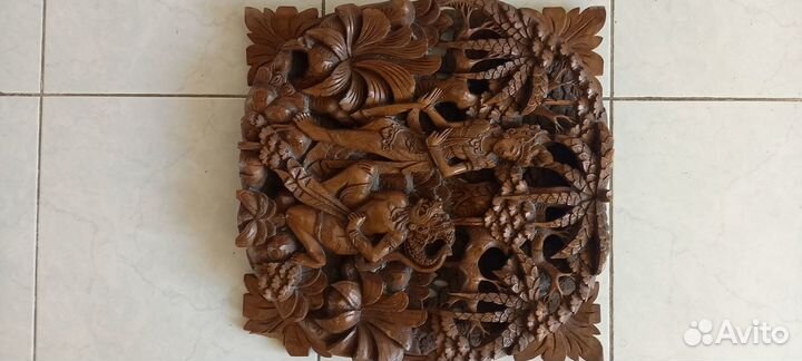 Картина из дерева из Бали