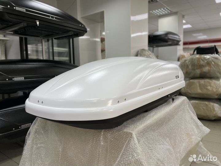 Автобокс Voyage 440л 175см Белый матовый