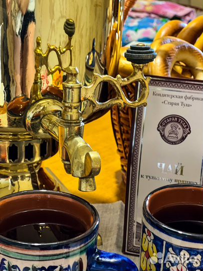 Самовар царский на углях