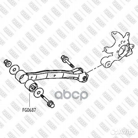 Сайлентблок рычага mitsubishi pajero 99