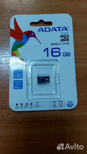 Карта памяти adata microsdhc 16 гб Class 10, UHS-I