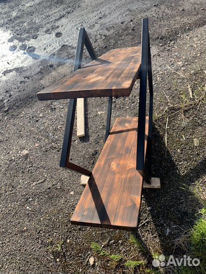 Полочка ромб в стиле лофт