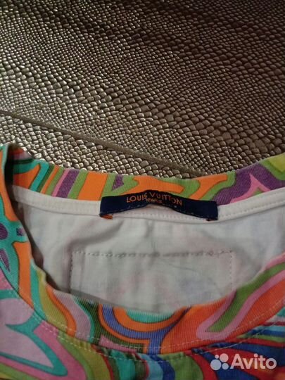 Футболка Louis Vuitton Virgil Abloh Printed Damier