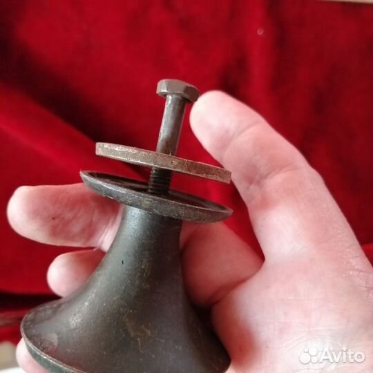 Дверная фурнитура ручка лев СССР винтаж медь