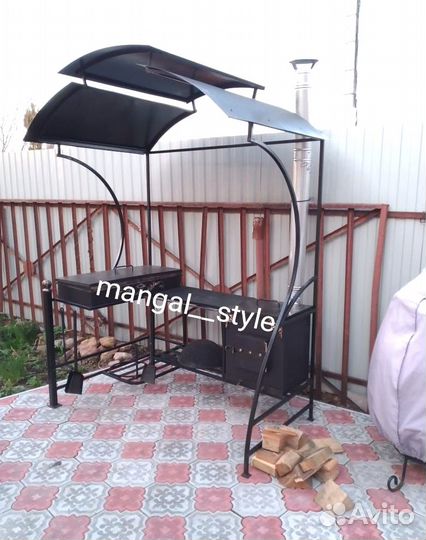 Мангал с крышей