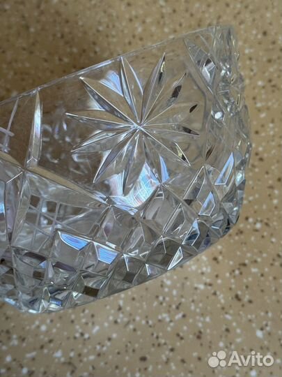 Большая хрустальная ваза СССР