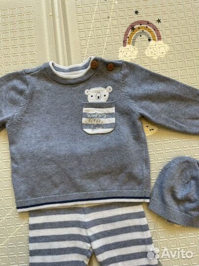 Вязаный костюмчик mothercare