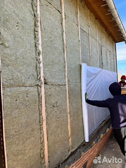 Фасадные работы Монтаж сайдинга панелей Утепление