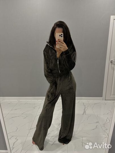 Велюровый костюм женский zara lime аглая